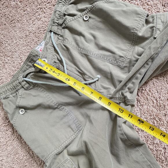 Vintage Y2K Baggy Cargo Pants Womens 11 Olive Green Army Gorpcore Skater 2000s - Picture 9 of 11